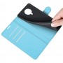 עבור Nokia G10 כיסוי ארנק / ספר עשוי מעור בצבע כחול עם חריצים לכרטיסי אשראי