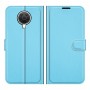 עבור Nokia G20 כיסוי ארנק / ספר עשוי מעור בצבע כחול עם חריצים לכרטיסי אשראי