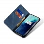 עבור OnePlus 7T Pro כיסוי ארנק / ספר עשוי מעור בצבע כחול עם חריצים לכרטיסי אשראי