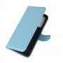 עבור OnePlus Nord כיסוי ארנק / ספר עשוי מעור בצבע כחול עם חריצים לכרטיסי אשראי