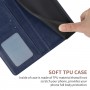 עבור OnePlus Nord 2T כיסוי ארנק / ספר עשוי מעור בצבע כחול עם חריצים לכרטיסי אשראי