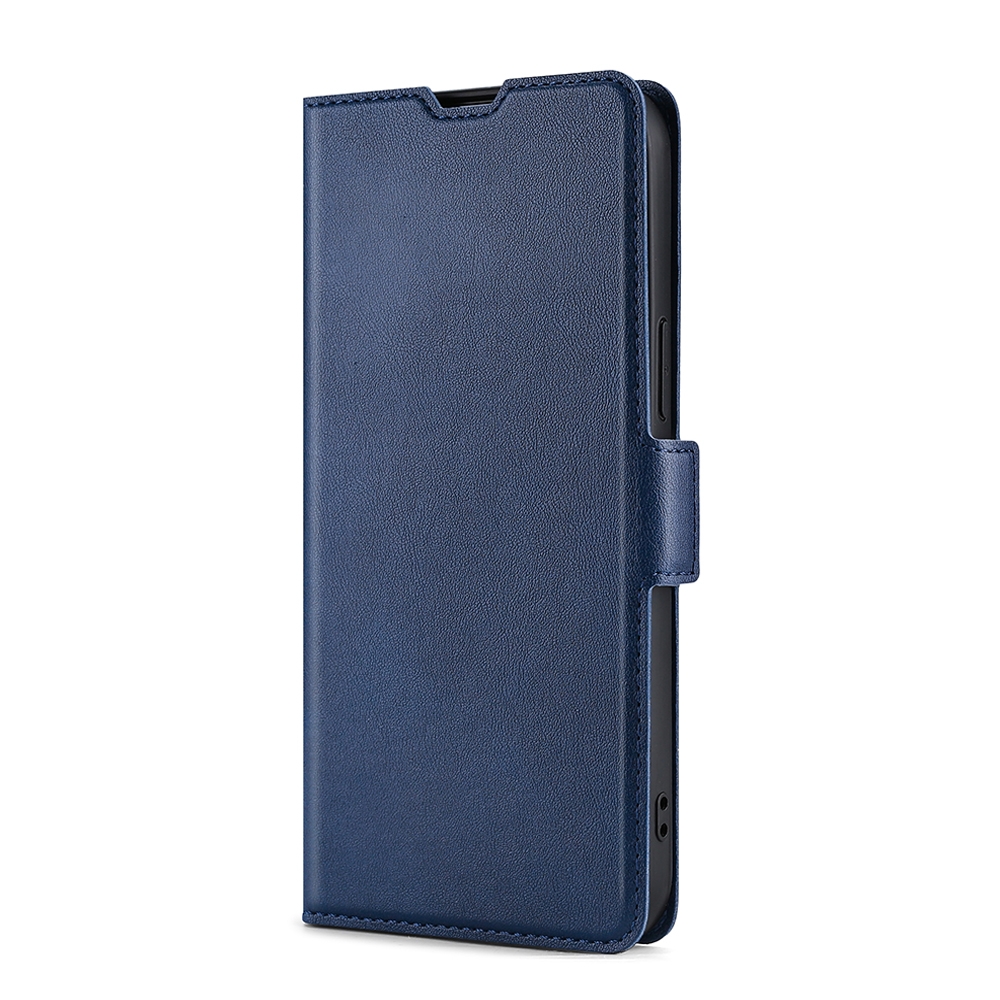 עבור OnePlus Nord CE 3 Lite כיסוי ארנק / ספר עשוי מעור בצבע כחול עם חריצים לכרטיסי אשראי