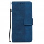 עבור Oppo A36 כיסוי ארנק / ספר עשוי מעור בצבע כחול עם חריצים לכרטיסי אשראי