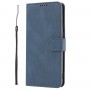 עבור Oppo A57 4G כיסוי ארנק / ספר עשוי מעור בצבע כחול עם חריצים לכרטיסי אשראי