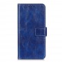 עבור Oppo A74 5G כיסוי ארנק / ספר עשוי מעור בצבע כחול עם חריצים לכרטיסי אשראי