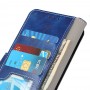 עבור Oppo Reno5 Pro 5G כיסוי ארנק / ספר עשוי מעור בצבע כחול עם חריצים לכרטיסי אשראי