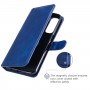 עבור Realme 7 (Global) כיסוי ארנק / ספר עשוי מעור בצבע כחול עם חריצים לכרטיסי אשראי