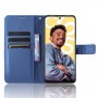 עבור Realme C55 כיסוי ארנק / ספר עשוי מעור בצבע כחול עם חריצים לכרטיסי אשראי