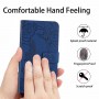עבור Realme Narzo 50 כיסוי ארנק / ספר עשוי מעור בצבע כחול עם חריצים לכרטיסי אשראי