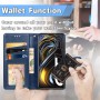 עבור Realme Q3 Pro 5G כיסוי ארנק / ספר עשוי מעור בצבע כחול עם חריצים לכרטיסי אשראי