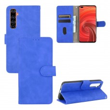 עבור Realme X50 Pro 5G כיסוי ארנק / ספר עשוי מעור בצבע כחול עם חריצים לכרטיסי אשראי