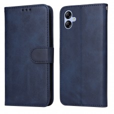 עבור Samsung Galaxy A04e כיסוי ארנק / ספר עשוי מעור בצבע כחול עם חריצים לכרטיסי אשראי