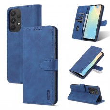 עבור Samsung Galaxy A33 5G כיסוי ארנק / ספר עשוי מעור בצבע כחול עם חריצים לכרטיסי אשראי