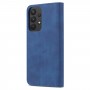 עבור Samsung Galaxy A33 5G כיסוי ארנק / ספר עשוי מעור בצבע כחול עם חריצים לכרטיסי אשראי
