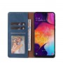 עבור Samsung Galaxy A50 כיסוי ארנק / ספר עשוי מעור בצבע כחול עם חריצים לכרטיסי אשראי