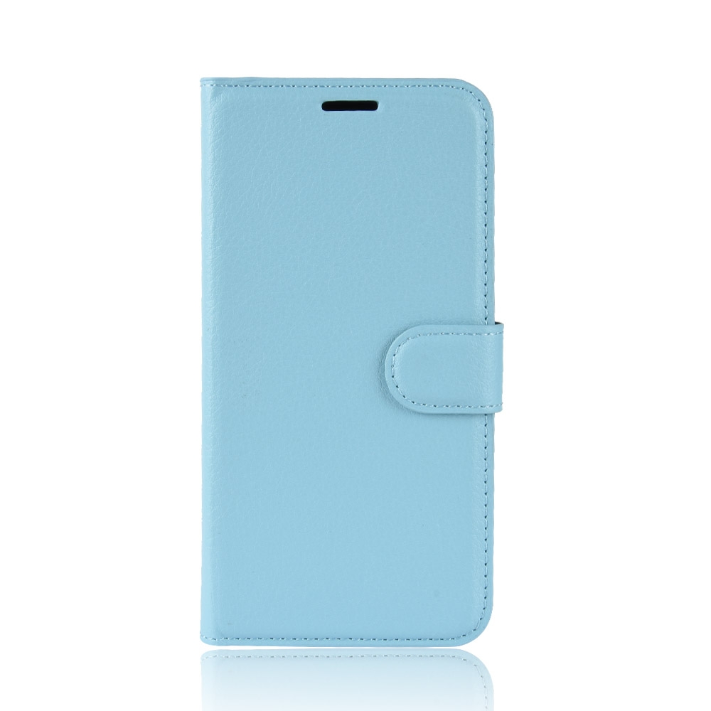 עבור Samsung Galaxy A51 כיסוי ארנק / ספר עשוי מעור בצבע כחול עם חריצים לכרטיסי אשראי