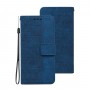 עבור Samsung Galaxy A70 כיסוי ארנק / ספר עשוי מעור בצבע כחול עם חריצים לכרטיסי אשראי