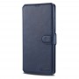 עבור Samsung Galaxy A91 כיסוי ארנק / ספר עשוי מעור בצבע כחול עם חריצים לכרטיסי אשראי