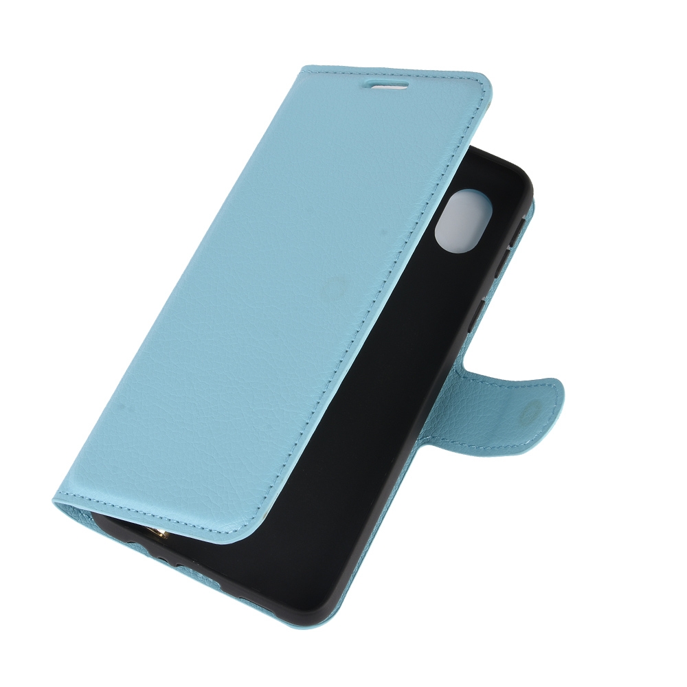 עבור Samsung Galaxy M01 Core כיסוי ארנק / ספר עשוי מעור בצבע כחול עם חריצים לכרטיסי אשראי