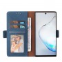 עבור Samsung Galaxy Note10 כיסוי ארנק / ספר עשוי מעור בצבע כחול עם חריצים לכרטיסי אשראי