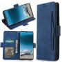 עבור Samsung Galaxy Note10+ כיסוי ארנק / ספר עשוי מעור בצבע כחול עם חריצים לכרטיסי אשראי