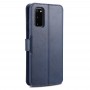עבור Samsung Galaxy S20+ כיסוי ארנק / ספר עשוי מעור בצבע כחול עם חריצים לכרטיסי אשראי
