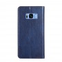 עבור Samsung Galaxy S8 כיסוי ארנק / ספר עשוי מעור בצבע כחול עם חריצים לכרטיסי אשראי