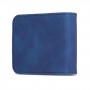 עבור Samsung Galaxy Z Flip5 כיסוי ארנק / ספר עשוי מעור בצבע כחול עם חריצים לכרטיסי אשראי