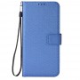 עבור Samsung Galaxy Z Fold3 5G כיסוי ארנק / ספר עשוי מעור בצבע כחול עם חריצים לכרטיסי אשראי