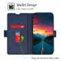 עבור Xiaomi 13 כיסוי ארנק / ספר עשוי מעור בצבע כחול עם חריצים לכרטיסי אשראי
