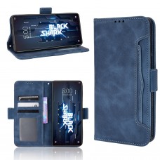 עבור Xiaomi Black Shark 5 כיסוי ארנק / ספר עשוי מעור בצבע כחול עם חריצים לכרטיסי אשראי