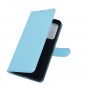 עבור Xiaomi Mi 10T 5G כיסוי ארנק / ספר עשוי מעור בצבע כחול עם חריצים לכרטיסי אשראי
