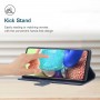 עבור Xiaomi Poco C40 כיסוי ארנק / ספר עשוי מעור בצבע כחול עם חריצים לכרטיסי אשראי