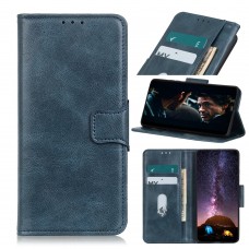 עבור Xiaomi Poco F4 כיסוי ארנק / ספר עשוי מעור בצבע כחול עם חריצים לכרטיסי אשראי