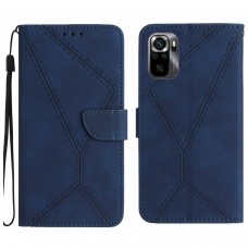 עבור Xiaomi Poco M5s כיסוי ארנק / ספר עשוי מעור בצבע כחול עם חריצים לכרטיסי אשראי