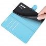 עבור Xiaomi Poco X3 GT כיסוי ארנק / ספר עשוי מעור בצבע כחול עם חריצים לכרטיסי אשראי