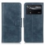 עבור Xiaomi Poco X4 Pro 5G כיסוי ארנק / ספר עשוי מעור בצבע כחול עם חריצים לכרטיסי אשראי