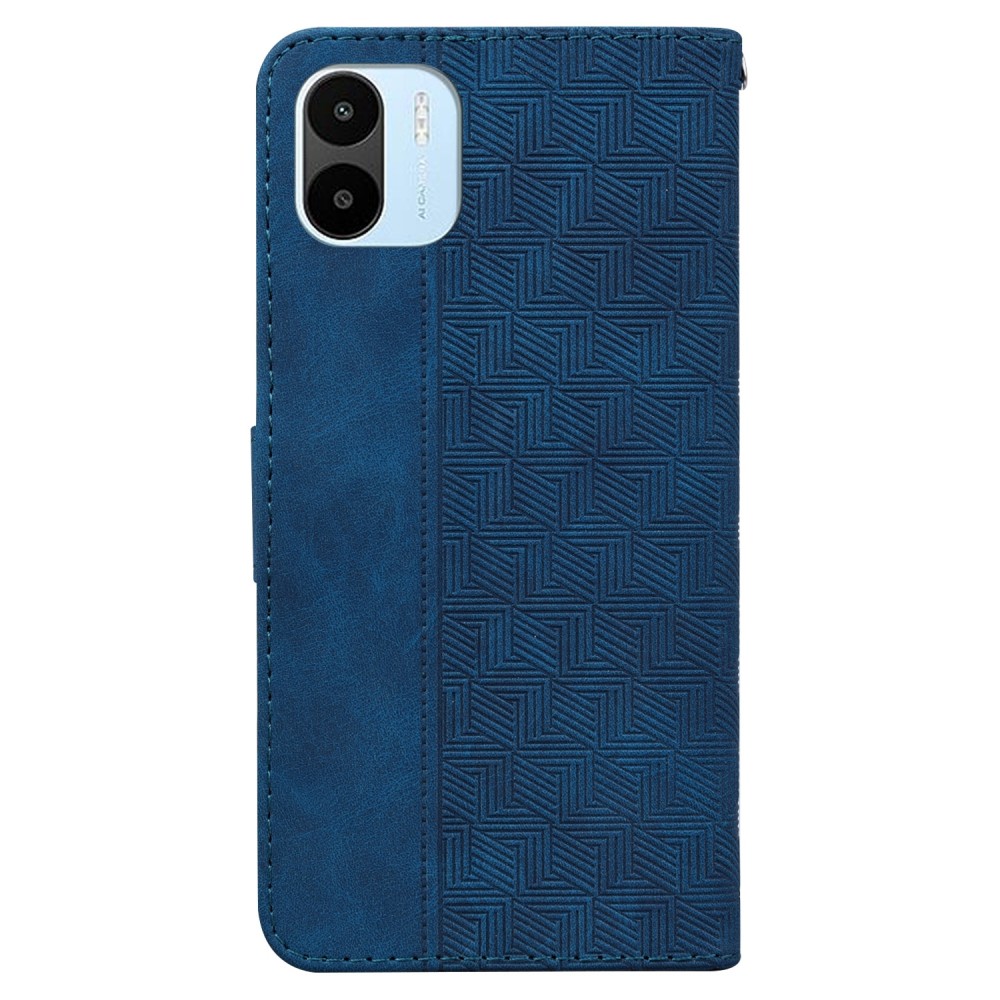 עבור Xiaomi Redmi A1 כיסוי ארנק / ספר עשוי מעור בצבע כחול עם חריצים לכרטיסי אשראי
