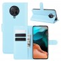 עבור Xiaomi Redmi K30 Pro כיסוי ארנק / ספר עשוי מעור בצבע כחול עם חריצים לכרטיסי אשראי
