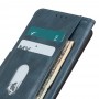 עבור Xiaomi Redmi K40S כיסוי ארנק / ספר עשוי מעור בצבע כחול עם חריצים לכרטיסי אשראי