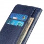 עבור Xiaomi Redmi K50 Ultra כיסוי ארנק / ספר עשוי מעור בצבע כחול עם חריצים לכרטיסי אשראי