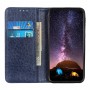 עבור Xiaomi Redmi K50 Ultra כיסוי ארנק / ספר עשוי מעור בצבע כחול עם חריצים לכרטיסי אשראי