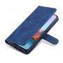 עבור Xiaomi Redmi Note 10 Pro Max כיסוי ארנק / ספר עשוי מעור בצבע כחול עם חריצים לכרטיסי אשראי