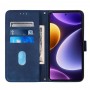 עבור Xiaomi Redmi Note 12 Turbo כיסוי ארנק / ספר עשוי מעור בצבע כחול עם חריצים לכרטיסי אשראי