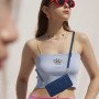 עבור Xiaomi Redmi Note 12 Turbo כיסוי ארנק / ספר עשוי מעור בצבע כחול עם חריצים לכרטיסי אשראי