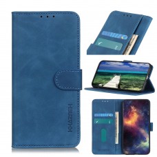 עבור Xiaomi Redmi Note 8 2021 כיסוי ארנק / ספר עשוי מעור בצבע כחול עם חריצים לכרטיסי אשראי
