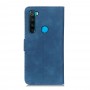עבור Xiaomi Redmi Note 8 2021 כיסוי ארנק / ספר עשוי מעור בצבע כחול עם חריצים לכרטיסי אשראי