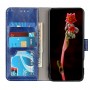 עבור Xiaomi Redmi Note 9 4G כיסוי ארנק / ספר עשוי מעור בצבע כחול עם חריצים לכרטיסי אשראי