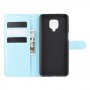 עבור Xiaomi Redmi Note 9 Pro כיסוי ארנק / ספר עשוי מעור בצבע כחול עם חריצים לכרטיסי אשראי