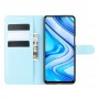 עבור Xiaomi Redmi Note 9 Pro Max כיסוי ארנק / ספר עשוי מעור בצבע כחול עם חריצים לכרטיסי אשראי